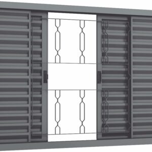 102. Veneziana de correr grade elo 4 folhas