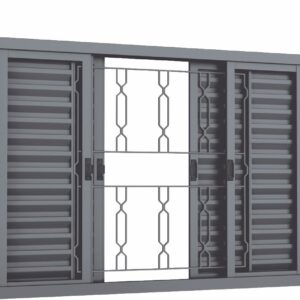 106. Veneziana de correr grade elo 6 folhas