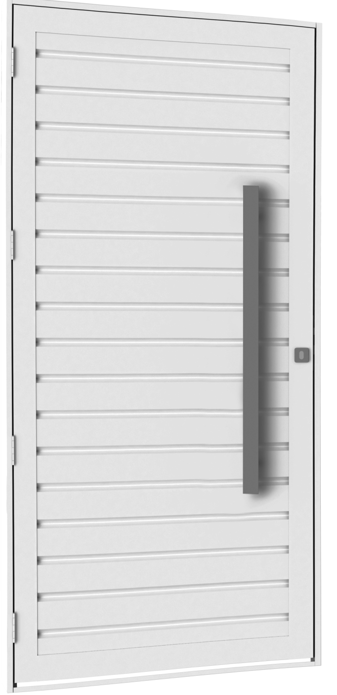 07. Porta Paris Lambril - Aço Branco