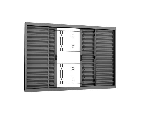 VENEZIANA DE CORRER4 FOLHAS C/ GRADE ELO