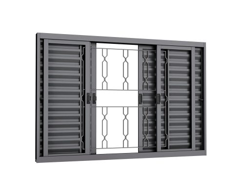 VENEZIANA DE CORRER6 FOLHAS C/ GRADE ELO