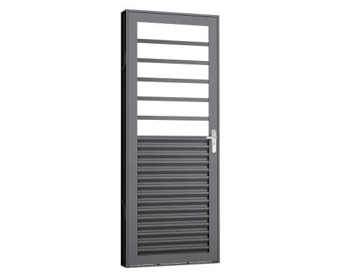 PORTA MISTA LAMINADA C/ DIVISÃO P/ VIDRO