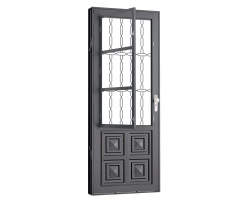 PORTA SALA ALMOFADADA C/ POSTIGO C/ GRADE ELO