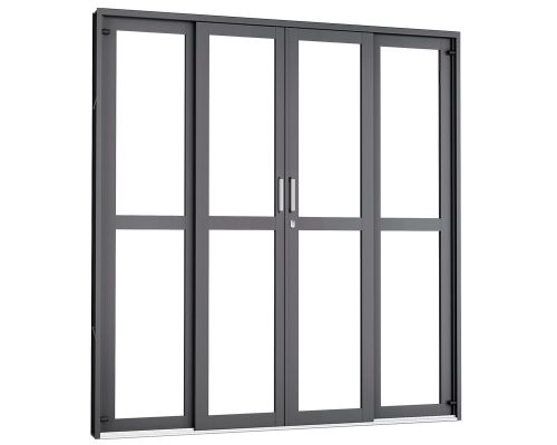 PORTA DE CORRER CENTRAL P/ VIDRO C/ 1 DIVISÃO