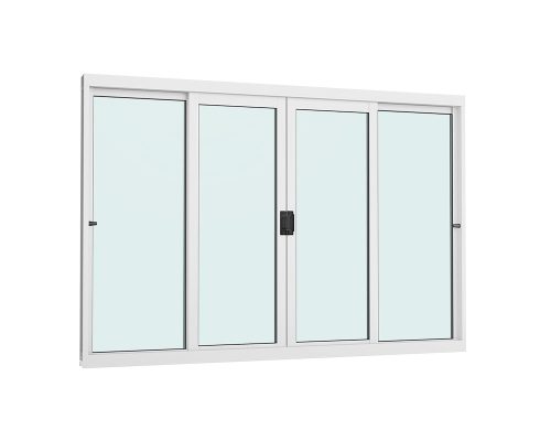 VITRÔ DE CORRER TOTAL 4 FOLHAS S/ GRADE S/ VIDRO