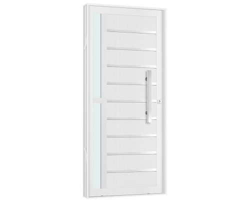 PORTA PARMA C/ PUXADOR C/ VIDRO LATERAL C/ FRISO