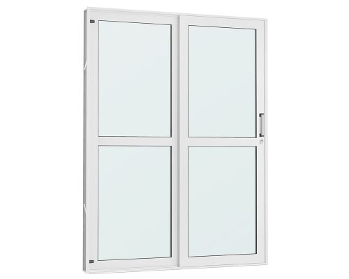 PORTA DE CORRER LATERAL C/ 1 DIVISÃO C/ VIDRO