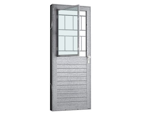 PORTA MISTALAMBRIL C/ POSTIGO C/GRADE MODULAR QUADRICULADA C/ VIDRO