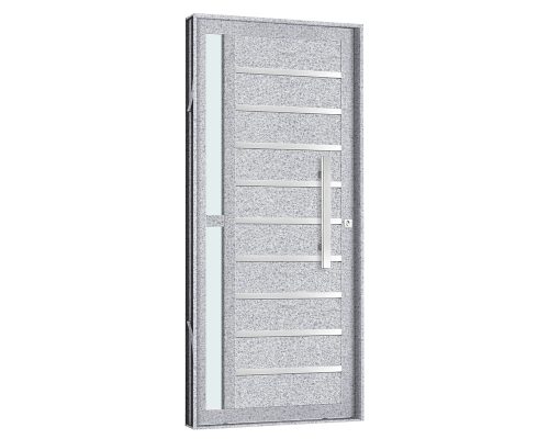 PORTA PARMA C/ PUXADOR C/ VIDRO LATERAL C/ FRISO