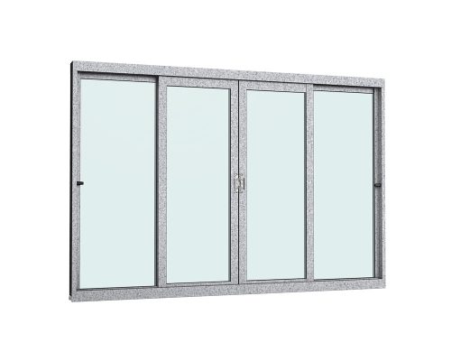 VITRÔ DE CORRERTOTAL 4 FOLHAS S/ GRADE S/ VIDRO